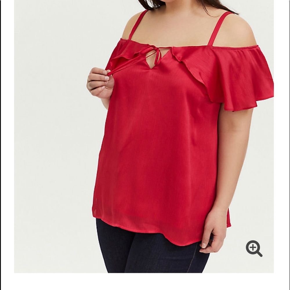 Red blouse new with tag size 1 torrid